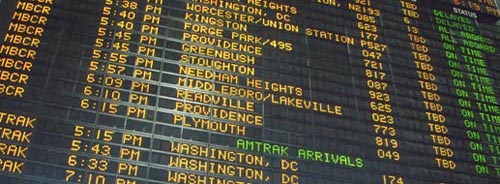 Digital Train Information Board, South Station
